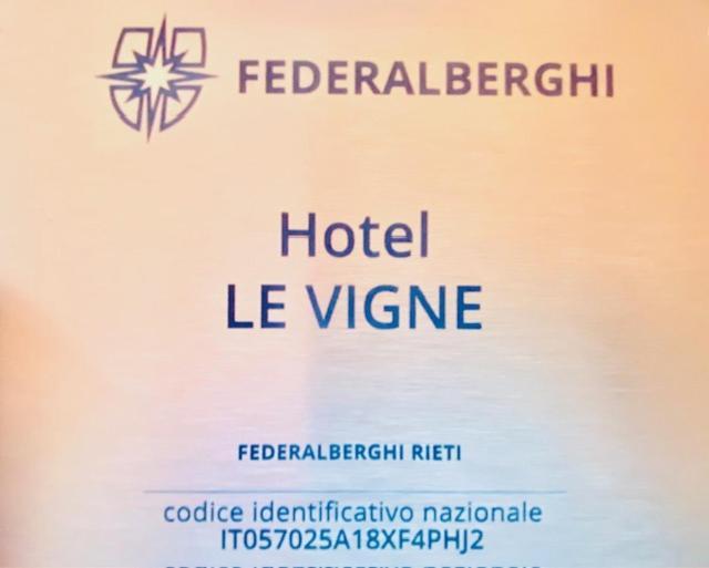 Hotel Le Vigne Contigliano Exterior foto
